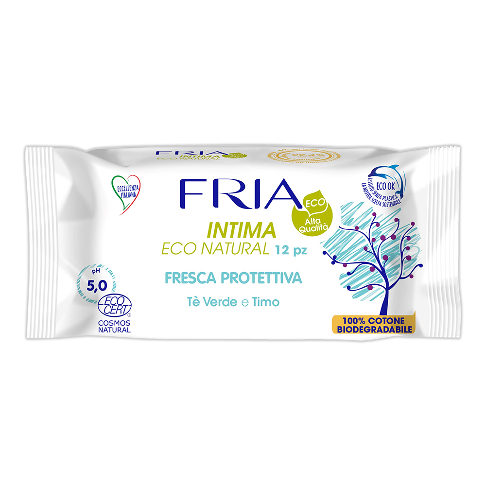 Salviette Detergenti Intime Bio - Fresca Protettiva - FRIA