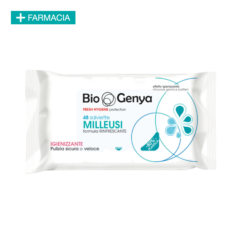 Salviette Igienizzanti Mani - BioGenya Milleusi - 48 pz.